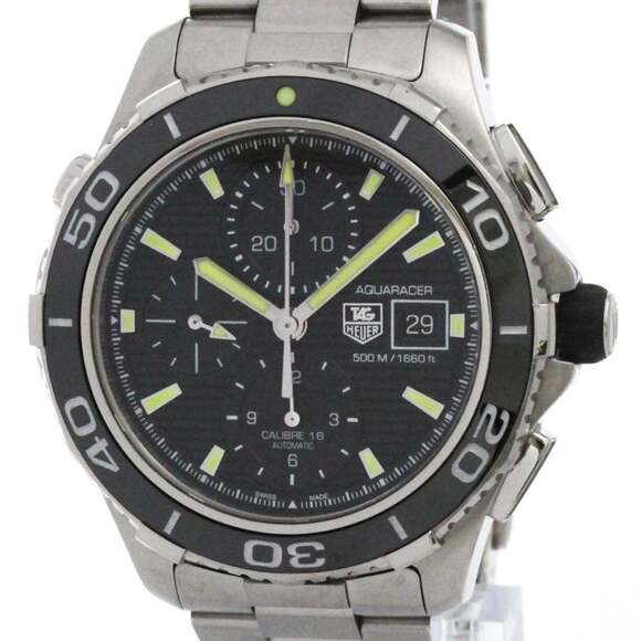 TAG HEUER Other - TAG HEUER Aquaracer 500M Chronograph Steel Automatic CAK2111 Polished
